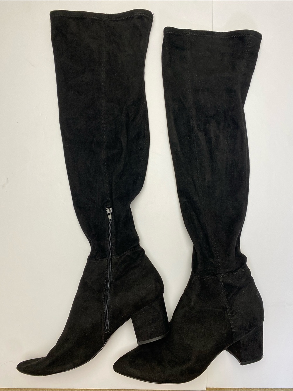 Steve Madden | Brinkley Over-the-Knee Stretch Black Suede Boots 9.5M